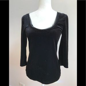 WHBM Velvet Top